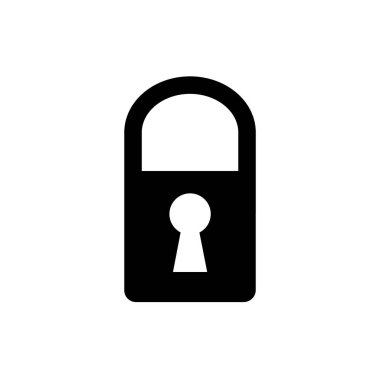 Asma kilit simgesi veya logo tasarımı