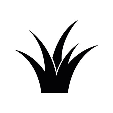 çimen simgesi, yeşile doğru vektör, çim illüstrasyonu