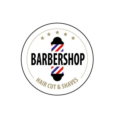 Berber Dükkanı etiketleri, afişler, logo vektör ilhamı