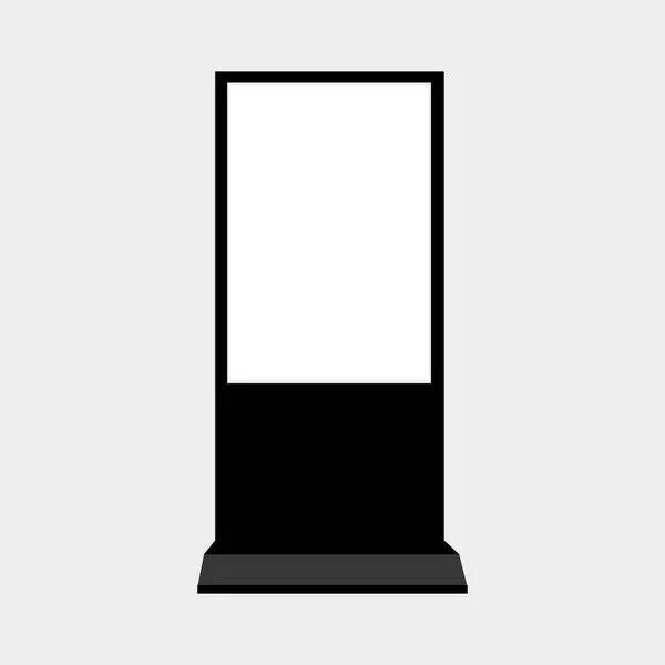 Digital Stand Signage Publicidad Banner Lightbox Diseño Aire Libre Del — Vector de stock