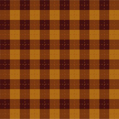 Kare desen kahverengi, bej, siyah olarak ayarlandı. Duvar kağıdı, çorap, süveter, hediye kartı ve diğer modern bahar için kusursuz geometrik altyapılar