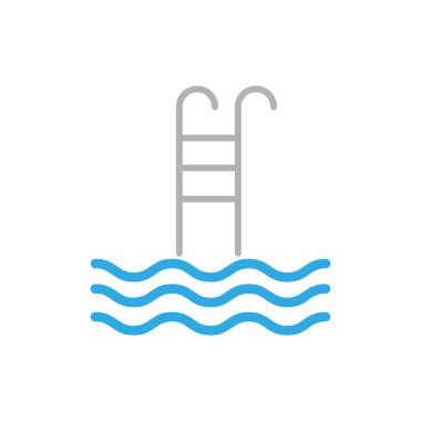 havuz vektörü renk simgesi