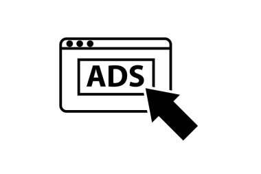 Reklam, reklam, reklam, reklam ikonu vektörü. Vektör illüstrasyon biçimi düz ikonik semboldür. Web ve uygulama tasarım arayüzleri için tasarlandı.