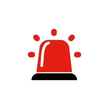 Özel teşhirci ikonu. Acil durum ya da polis sireni. 