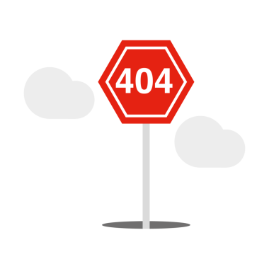 Web sitesi için 404 hata sayfası şablonu. 404 alarm düz dizayn.