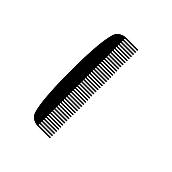 Comb silhouette icon. Hair comb and hair brush. Vector.