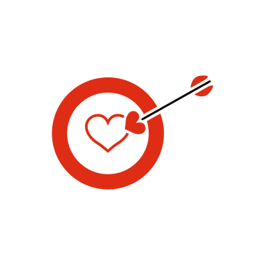 Hedef simgenin vektör illüstrasyonuName.