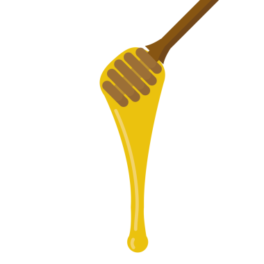  Bal çizgi filmi. Metin için boş alan. Duvar Kağıdı.