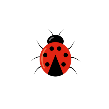 Uğur böceği sevimli bir karakter. Küçük kırmızı uğur kuşu