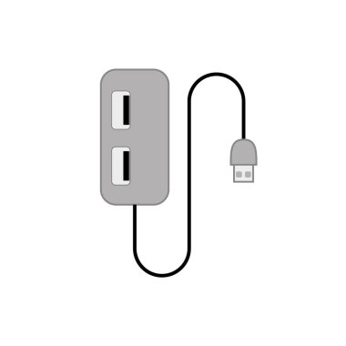 usb anahtarının satır vektörü, usb anahtarının düz tasarımı