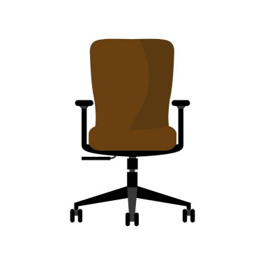 simge logosu işaret işareti resim tasarımı vektörü kahverengi koltuk dinlenme kolu ofis çalışma şablonu model biçimi
