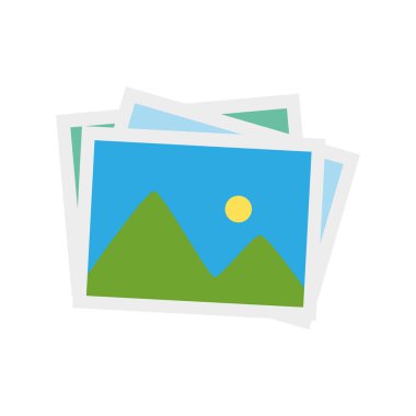 İzole edilmiş birçok resim dizisi: galeri ve veri tabanı kavramı