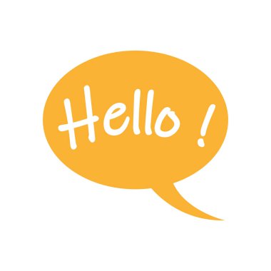 Merhaba ile iletişim balonu 