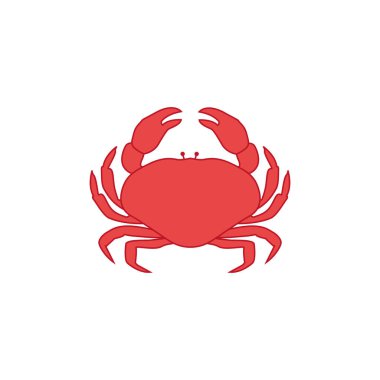 Crab isolated on white background. Vector eps 10. crab vector on sand color background, perfect for wallpaper or design elements