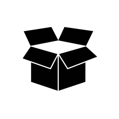 Kutu simgeleri, vektör illüstrasyonu. Düz tasarım biçimi