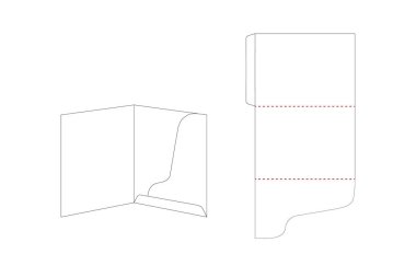 dosya dizini işi die cut şablonlar paketleme için 3d izole edilmiş beyaz arka plan, ürün bölümleri benzersiz tasarım, minimalist kavramsal kırtasiye ofisi