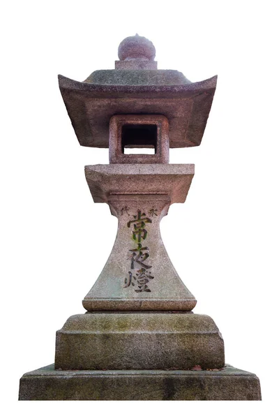 Linterna Piedra Japonesa Tranquila Jardín Zen Que Encarna Arte Asiático — Foto de Stock