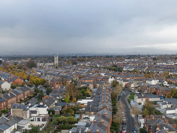 Street House Suburbs Dublin Ireland Aerial View — Stock Photo, Image