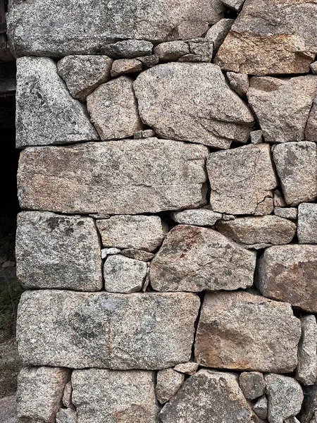 Detail Traditional Dry Stone Masonry South France Cevennes — Stock Photo, Image