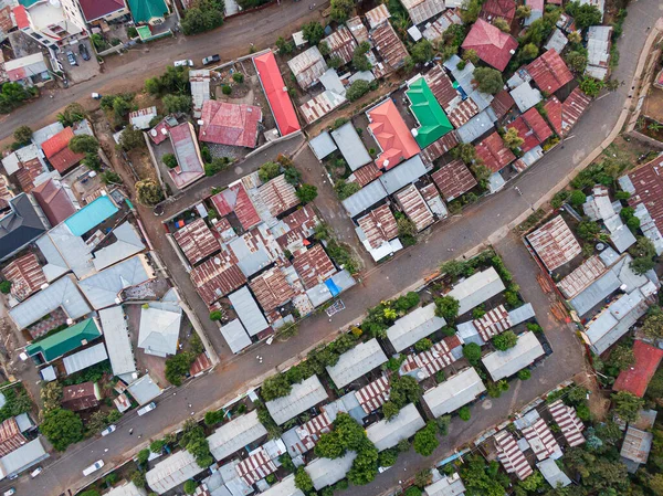 Aerial View Gondar Town City Ethiopia — Stock Photo, Image