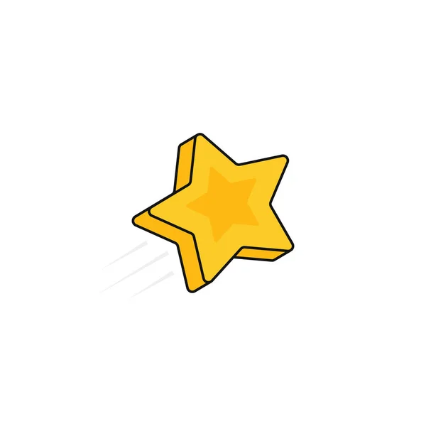 Bewertung Der Sterne Kundenbewertung Moderne Flache Vektorillustration — Stockvektor
