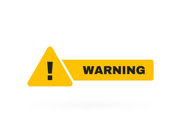 Varování Nebezpečné Odznaky Pozor Štítek Vykřičníkem Trojúhelníku Vektorová Ilustrace — Stockový vektor