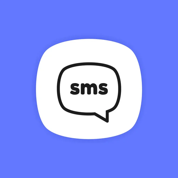 Sms Messenger Дизайн Логотипа Мобильного Приложения Онлайн Разговор Концепцией Создания — стоковый вектор