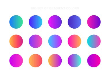 Yumuşak renk arkaplanı. Mobil uygulama ve tasarımınız için modern çok renkli ekran vektör tasarımını ayarlayın. Modern vektör illüstrasyonu.