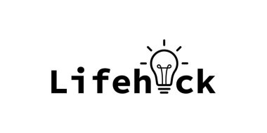 Ampullü mesaj cümlesini canlandır. Hayat Hackerları, Bahşişler ve Numaralar. Işıklı ampul. Vektör illüstrasyonu.