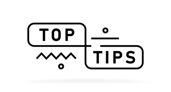 Top Tips Banner Design Mit Geometrischen Elementen Banner Vorlage Design — Stockvektor
