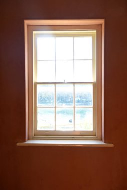 close up of window in traditional country cottage house