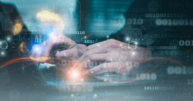 Yapay Zeka Teknolojisi Veri Geliştirme, Bilgisayar Veri İşlemi, icatlar, modern ağ iletişimi, yazılım, analiz bilgisayar bilimi ile bulut hesaplaması kullanan programcı