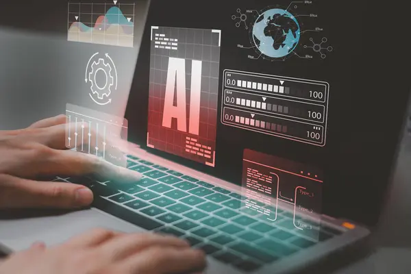 Bilgisayar, derin analiz ve program geliştirme üzerinde çalışan mühendis, derin öğrenme ve gerçek zamanlı veri analizi için Python kodunu kullanıyor, otomasyon ve yapay zeka teknolojisindeki yeniliğe odaklanıyor..