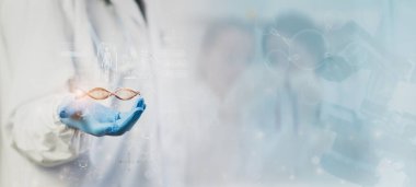 DNA ve Molekülleri, Gelişmiş Sağlık Teknolojisi, Biyolojik Sistemler İnovasyonu, Geleceğin Tıbbı, Bilimsel Araştırmalar, Biyoteknoloji ve Yapay Zeka 'yı Analiz eden AI Tıp Bilimadamları