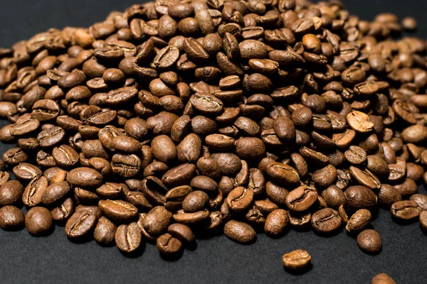 Kaffe Energi Dricka Bönor Textur Kaffebönor Redo Att Brygga Kaffe — Stockfoto
