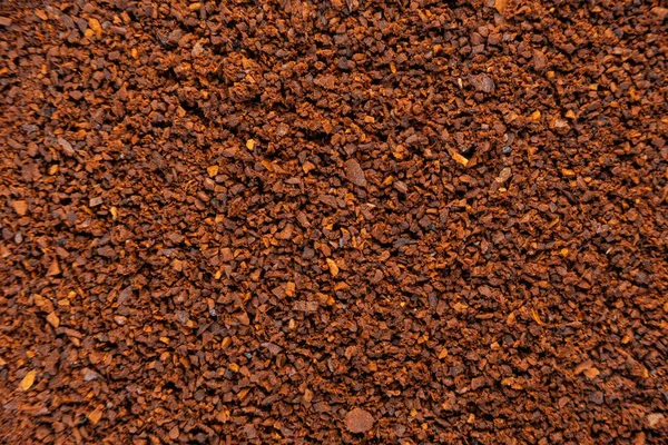 Кофе Ground Готовый Завариванию Вид Сверху Кофе Текстура Молотого Кофе — стоковое фото
