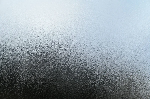 Gotas Orvalho Condensação Vidro Estação Fria Alta Umidade Janelas Casas — Fotografia de Stock