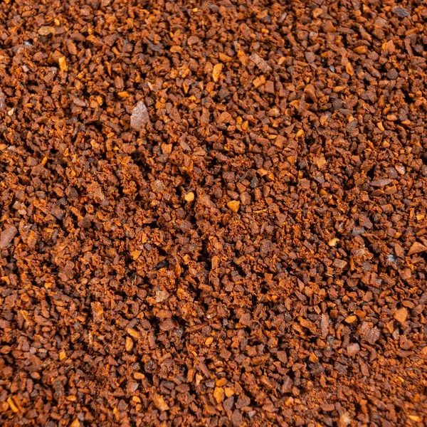 Mletá Káva Připravená Vaření Horní Pohled Kávu Mletá Kávová Textura — Stock fotografie
