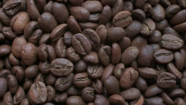 Widok Kawę Jednej Strony Drugą Tekstury Kawy Wideo Zbliżenie Wideo — Wideo stockowe