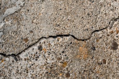 Çatlak desenli eski bir duvar çimento kum havanıyla süslenmiştir.