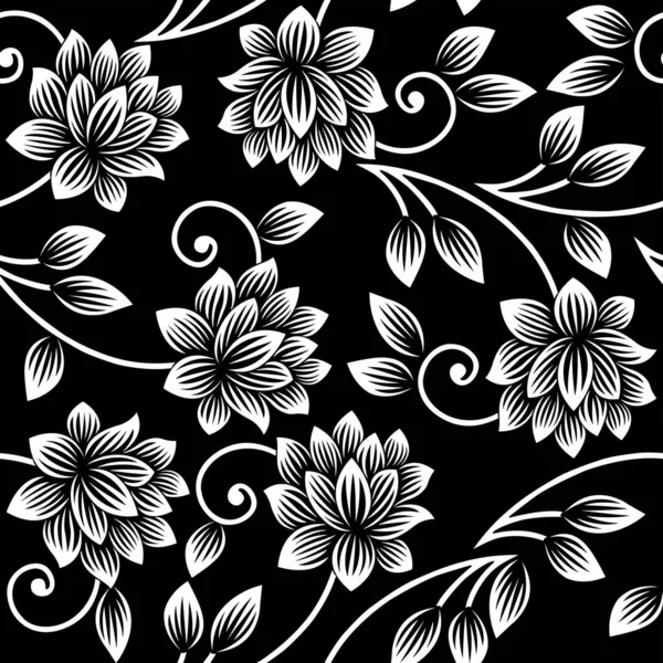 Σχεδιασμός Μοτίβο Διάνυσμα Λουλούδι Εγκεφαλικό Επεισόδιο — Διανυσματικό Αρχείο