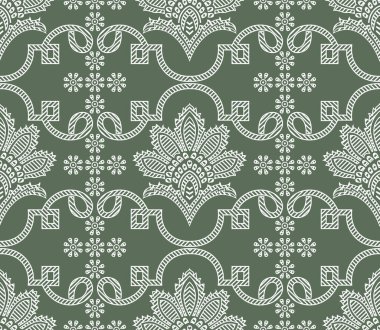 Vector floral damask wallpaper pattern design