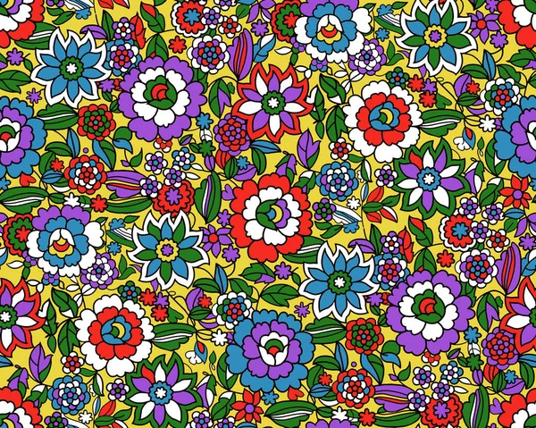 Seamless colorful floral pattern design