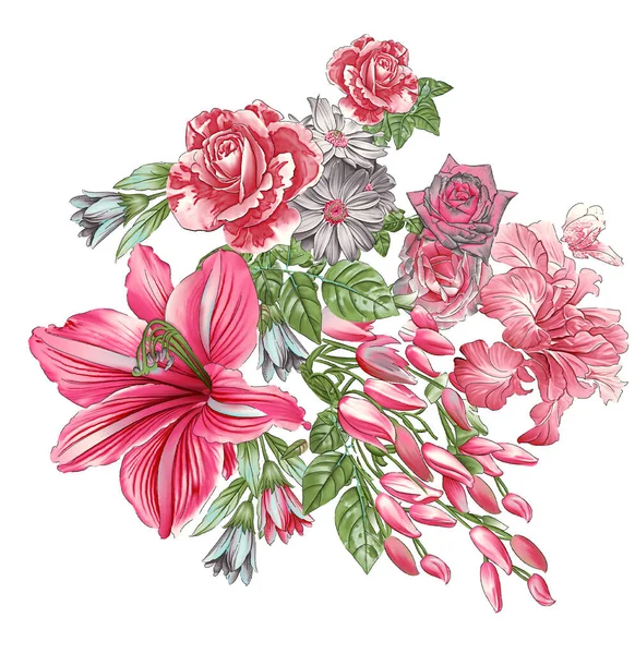 Sapato Rosa Flor Motivo Design — Fotografia de Stock