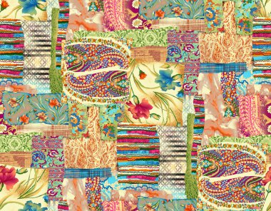 Kusursuz dijital tekstil kumaş desen tasarımı