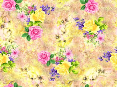 Kusursuz desenli gül arkaplanı