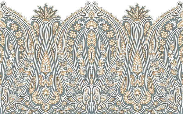Seamless Silky Textile Fabric Border Design — Stock Photo, Image
