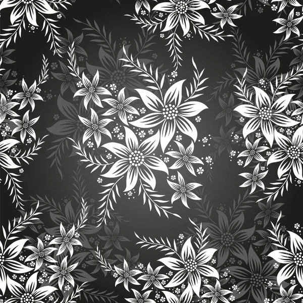 Conception Motif Fleur Vectorielle Sans Couture — Image vectorielle