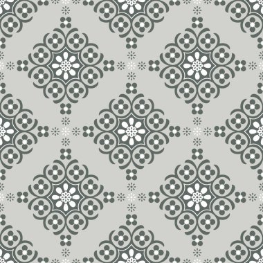 Kusursuz vektör damask duvar kağıdı deseni tasarımı