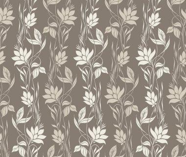 Kusursuz dikey çiçek deseni tasarımı